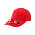 thumbnail image 2 of QualitChoice Fiber Solar Powered Fan Hat Durable Versatile Portable Convenient For All Activities Solar Fan Cap red, 2 of 6