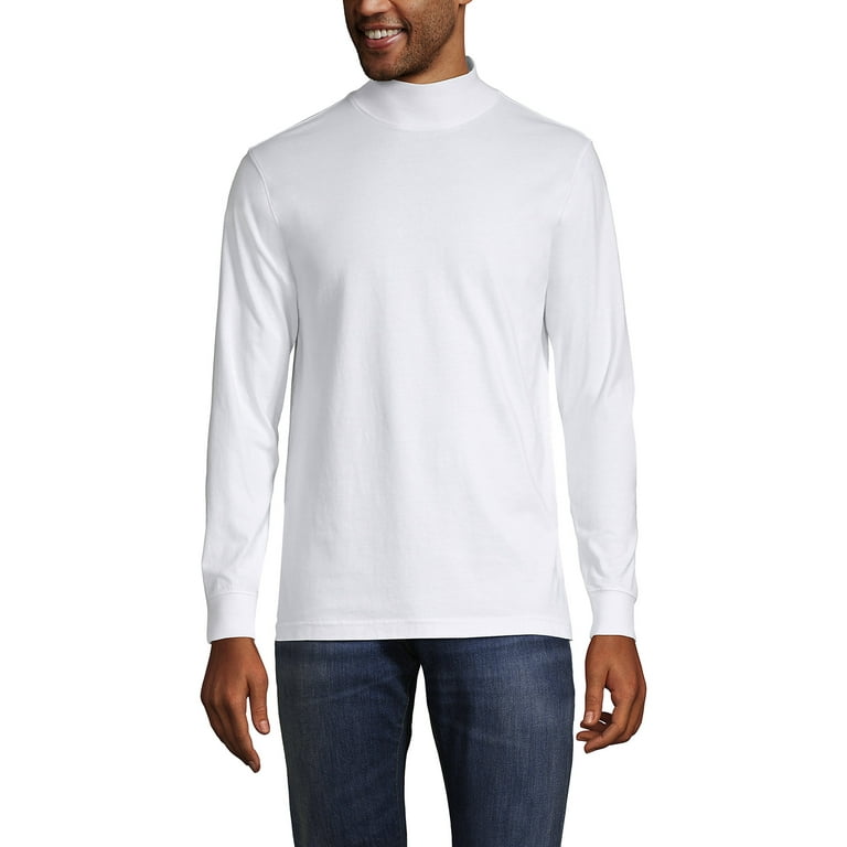 Mens white clearance turtleneck t shirt