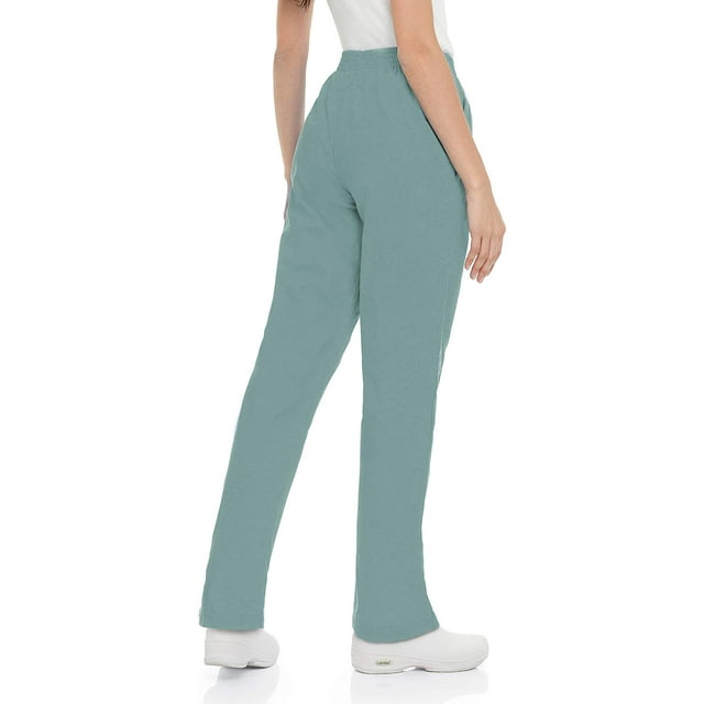 Landau Essentials Women's Relaxed Fit Scrub Pants, Black, 1 Count
