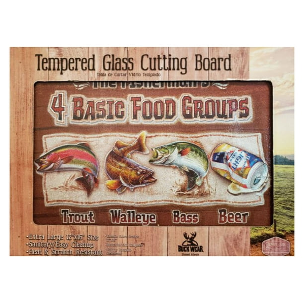 Fish Design Tempered Glass Cutting Board Decorative Tray Walmart Com Walmart Com