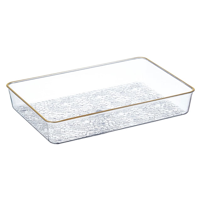 Organizador de tocador para baño, mesa de cocina, postre, frutas, verduras, plato de frutas 26cmx18cmx4.5cm Macarena Bandeja rectangular para servir