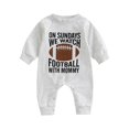 thumbnail image 1 of Lioraitiin-Pelele con letras para recién nacido, Mono de 0-18M para recién nacido, niño y niña, No Sundays, vemos fútbol con papá, mamá, 2022, 1 of 4