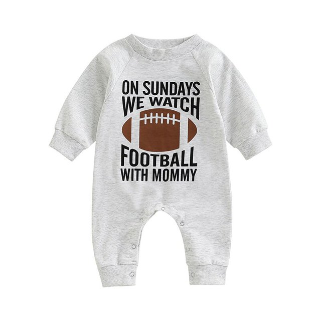 Lioraitiin-Pelele con letras para recién nacido, Mono de 0-18M para recién nacido, niño y niña, No Sundays, vemos fútbol con papá, mamá, 2022