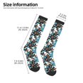 thumbnail image 4 of Fotbe Lilies Flowers print Women's Men's Novelty Crew Socks Cotton Socks Knee High Socks for Walking,Running,Nurses,Pregnancy, 4 of 8