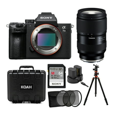 Sony Alpha a7 III Mirrorless Digital Camera with 28-75mm Lens and 64GB SD Bundle