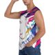 thumbnail image 3 of Balery Colorful Bulldog Camisetas sin mangas para hombre, absorbe la humedad y protege contra el mal olor.-Large, 3 of 7