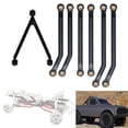 thumbnail image 4 of Juego De 7 Eslabones De Chasis, Varilla De Tracción Para Axial SCX24 1/24 RC Crawler Hobby Model Negro Sunnimix varilla de enlace del coche rc, 4 of 8