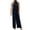 Black, variant on Tqcoqu Summer Jumpsuit for Women Halter Neck Sleeveless Wide Leg Long Pant Jumpsuit One Piece Outfits,Black,Women's S-XL