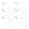 thumbnail image 1 of CRILSTYLEO 6Pcs Stainless Steel Wire Clip Jar Clips for Glass Can Sealing High Efficiency Airtight Clamp, 1 of 8