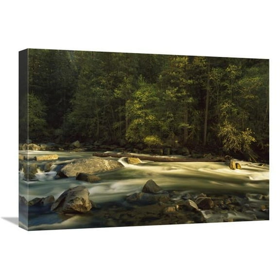 18 x 24 in. Merced River Flowing Through the Valley Floor, Yosemite National Park, California Art Print - Tim Fitzharris