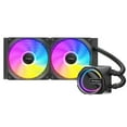 thumbnail image 2 of Antec Skeleton 240 ARGB Liquid CPU Cooler, 240mm Radiator, 2 x 120mm PWM ARGB Fans, Hydraulic Bearing, Copper Base, Intel LGA 115X/1200/1700/20XX, AMD AM4/AM5, Black, 2 of 4