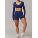 thumbnail image 5 of Conjuntos de entrenamiento for mujer, 2 piezas, sujetador deportivo, camiseta sin mangas, polainas de cintura alta, gimnasio, Yoga, ropa activa, Top de entrenamiento for mujer, 5 of 7