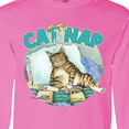 thumbnail image 4 of Inktastic Cat Nap Cute Sleeping Cat Long Sleeve T-Shirt, 4 of 5
