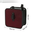 thumbnail image 4 of Unique Bargains Car Trash Can Hanging Front Rear Seats Rhinestone Trash Bin Red Black 1 Pcs, 4 of 6