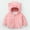Pink, variant on Zecgelong Toddler Girls Winter Windproof Solid Bear Ears Hooded Coat With Pocket Jacket Kids Warm Fleece Outerwear Size 2-3 Years