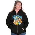 thumbnail image 4 of Vintage Smurf Just Be Cool Mushrooms Zip Up Hoodie Men's Women's Brisco Brands X, 4 of 6