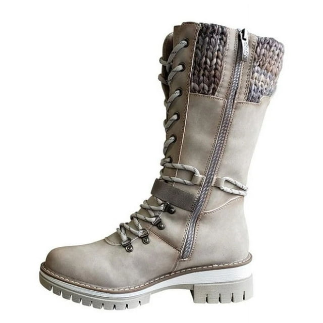 Chaussures Doc Martens à Bout Rond, Talon Carré, Cuir, Boucle, Laine, Cousues, pour Femmes et Filles