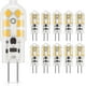 thumbnail image 1 of G4 Led 2w Bulb, 200lm, Ac/dc 12v Lighting Bulbs Equivalent To 20w Halogen, Warm White 3000k, Non-dimmable, Replacement For Hood And Chandelier, Pack O, 1 of 2