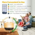 thumbnail image 4 of Fimilo 500ml Essential Oil Diffuser with 6*10ml Essential Oils Set, Black Woodgrain Aroma Air Humidifier with Remote Control for Bedroom Home Office, Waterless Auto Shut-Off, 4 of 11