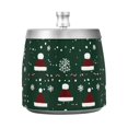 thumbnail image 7 of Yayeee Ashtray with Lid for Cigarette Smokeless Stainless Steel Home Ash Holder, Christmas Santa Hats, 7 of 7