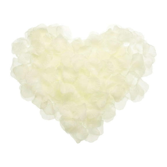 Uxcell 500 piezas de pétalos de rosa artificiales, pétalos de flores de seda falsa para decoración de bodas, fiestas, propuestas y aniversarios, blancos