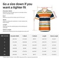 thumbnail image 5 of Disketp Hawaiian Shirts For Men,Colorful Pastel Stripes Print Mens Casual Short Sleeve Button Down Shirts Beach Shirt, 5 of 7