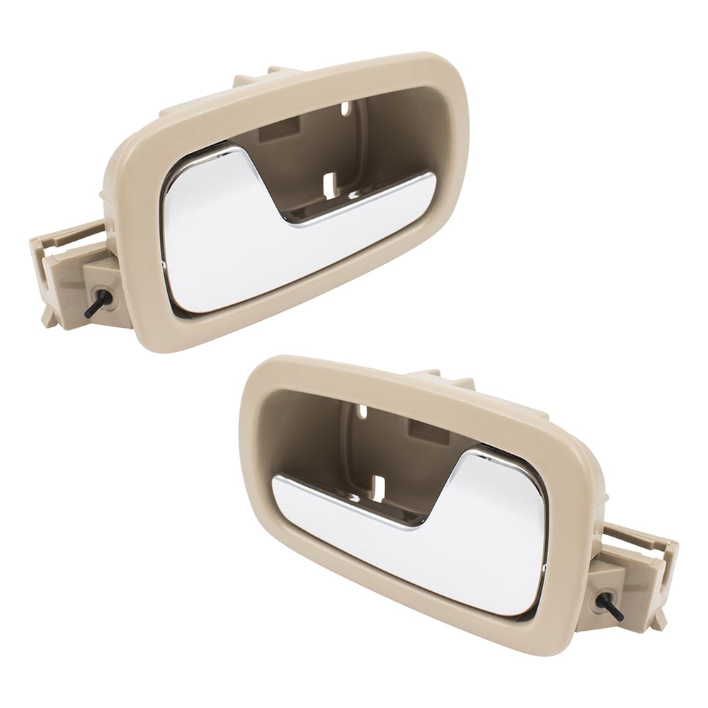 05-10 Cobalt Inside Inner Interior Black Front Door Handle Pair Set Left Right