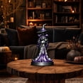thumbnail image 6 of Halloween Witch Statue 6" Resin Gothic Figurines Bookshelf Desktop Decor Ornament, 6 of 7