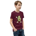 thumbnail image 2 of Avocado Youth Short Sleeve T-Shirt (Maroon, L), 2 of 3