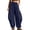Navy, variant on cocolona Womens High Waist Casual Harem Pants Elastic Waist Drawstring Straight Travel Lounge Pants with Pockets