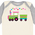 thumbnail image 4 of Inktastic Valentine Heart Train Boys or Girls Long Sleeve Baby Bodysuit, 4 of 5