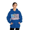 thumbnail image 6 of American flag w/ majestic bald eagle Heavy Blend Hooded Sweatshirt, 6 of 11
