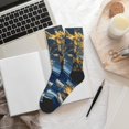 thumbnail image 6 of Pofeuu Golden Fantasy Landscape Print Crew Socks, Adult Running Hiking Socks for Youth and Adult, 6 of 7