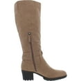 thumbnail image 3 of Dr. Scholl's Shoes Womens Like It Faux Suede Lug Sole Knee-High Boots, 3 of 5