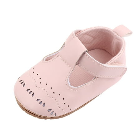 

ZMHEGW Baby Hook & Girls Non-Slip Rubber First Solid Shoes Sneaker Walking Shoes Loop Girl s shoes