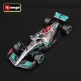 thumbnail image 2 of Bburago-vehículo de carreras de aleación, modelo de coche juguete de fundido a presión, 1:43, el último #63, 2022, F1, fórmula merced-amg Team W13 #44 Hamilton Fivean unisex, 2 of 2