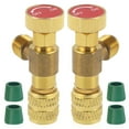 thumbnail image 1 of 2 Pcs Valve de Sécurité de Charge de Réfrigérant Remplacement Valve de Remplissage de Réfrigérant Outil de Climatiseur R410 5/16 Pieds', 1 of 7