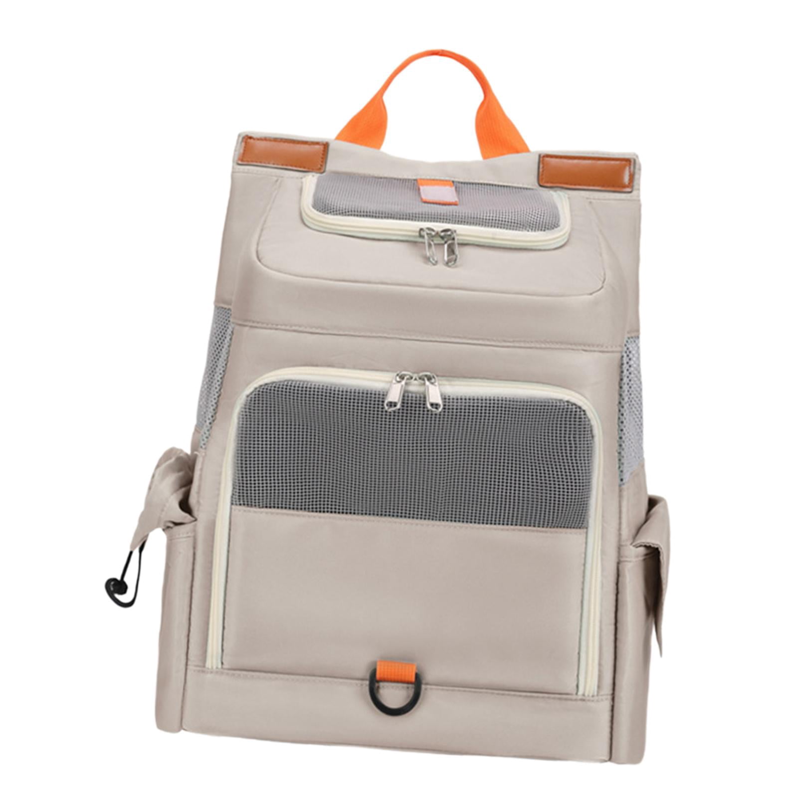 Fzaqwen Cat Carrier Backpack, Portable Pet Travel Carrier, Dog Backpack for Large/Small Khaki