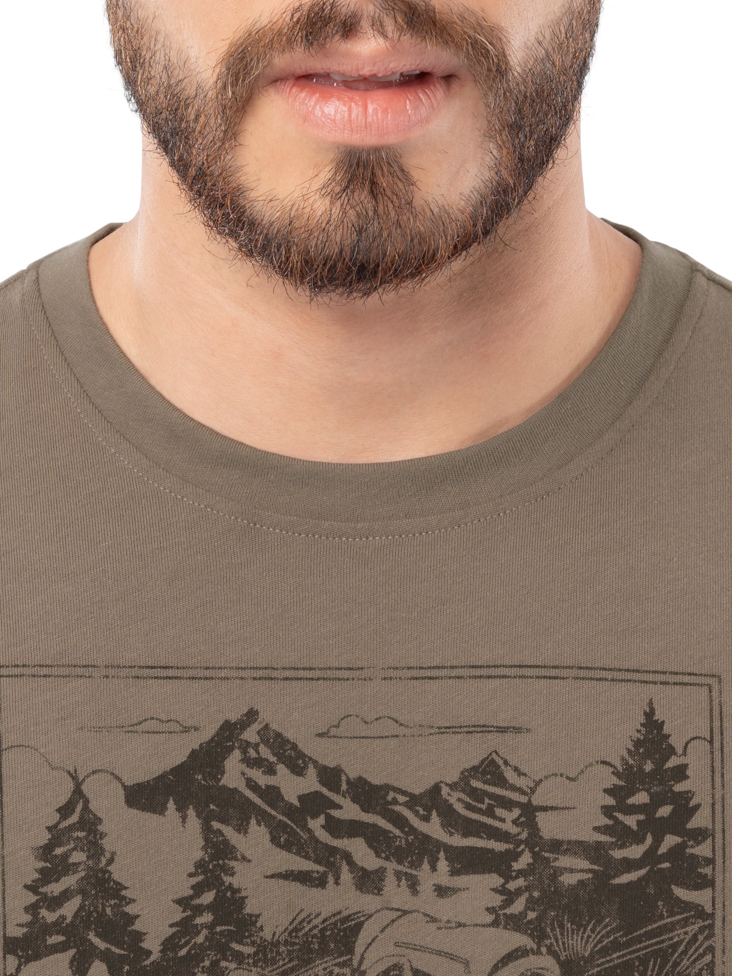 Ozark Trail Men's Active Graphic Tee with Short Sleeves, Sizes S-3XL