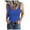 Blue, variant on Razzly Women's Ribbed Sleeveless Slim Fit Tank Top Basic Camisole Tee Shirt(Black,M)