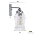 thumbnail image 3 of Hamilton Hills 28"" Classical Polished Chrome Vanity Light | 2700K LED Bulbs Included, 3 of 6