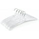 thumbnail image 1 of Paquete de 10 perchas de satén blanco extra largas, 38 cm, perchas de seda suave para camisetas, camisas, abrigos y suéteres de boda., 1 of 5