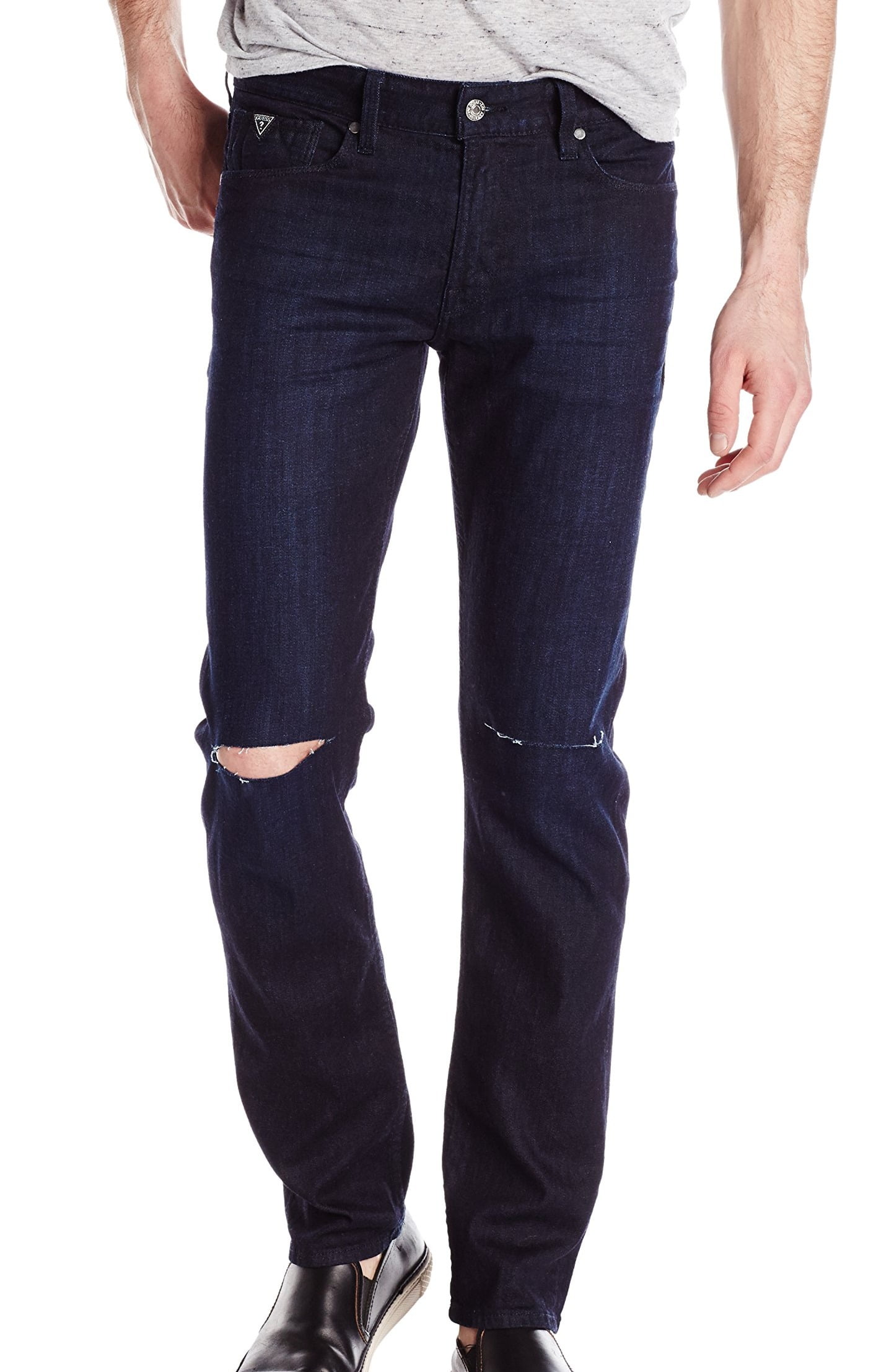 guess men's regular straight jeans