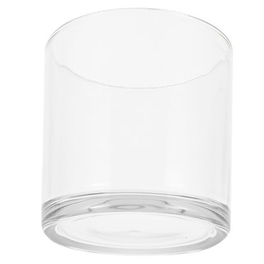 Desktop Fish Tank Ornaments Flowerpot Betta Round Bowl Decorative Clear Aquarium