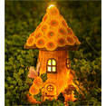 thumbnail image 4 of 22cm decoración de jardín solar LED botas casa de hadas resina sintética figura de jardín para exterior casa de elfos para tu jardín de hadas Namotu ZH-230, 4 of 7