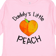 thumbnail image 4 of Inktastic Daddy's Little Peach Cute Peach Heart Boys or Girls Long Sleeve Toddler T-Shirt, 4 of 5