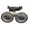 thumbnail image 3 of veasfak Car Backseat Double Head Fan Portable Versatile Angle Adjustable USB Car Fan Black Gray, 3 of 9