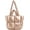 Gold, variant on LinYooLi Puffer Tote Bag for Women, Soft Fluffy Handbags Purse Light Down Cotton Padded Quilted Tote Bag