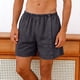 thumbnail image 2 of Pantalones Cortos de Cintura Elástica para Hombre Color Sólido Pantalones Cortos Casuales con Botón Totalmente Abierto para Hombres Primavera Y Verano, 2 of 6