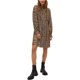 thumbnail image 1 of MNG Vestido camisero con estampado de serpiente para mujer, marrón, 6, 1 of 1